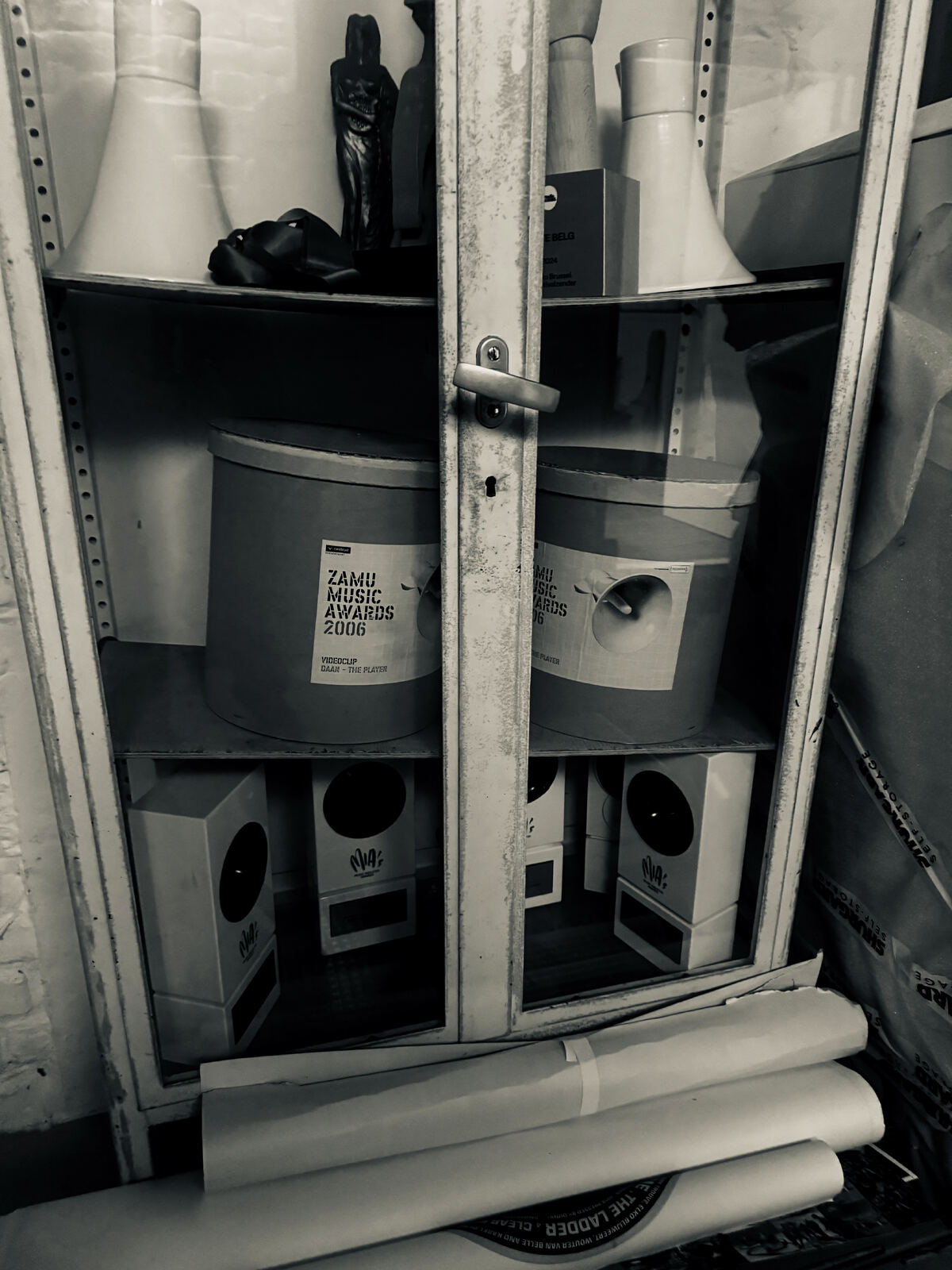 The awards cabinet: ZAMU Music Awards 2006 and the MIA trophies